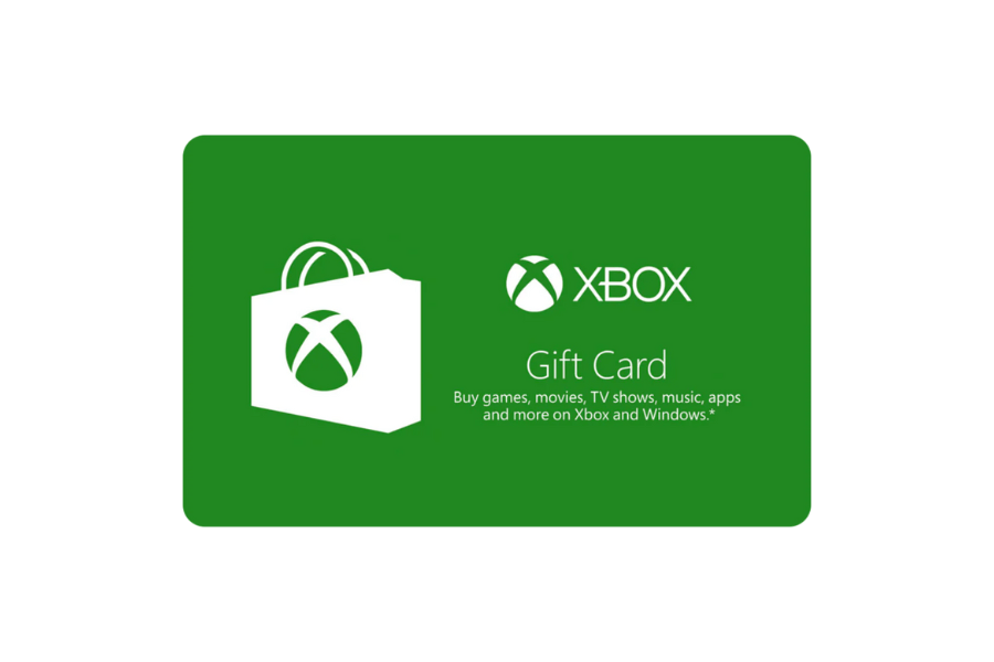 What does a xbox shop gift card look like